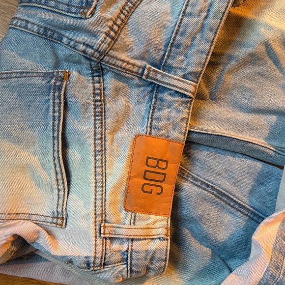 Bog High Rise Baggy Jeans With Salmon/Rainbow Fade Detail 25 - Picture 3 of 5